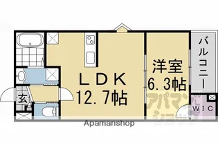 「ココングランジュール伏見黒茶屋町」【3階】の間取り