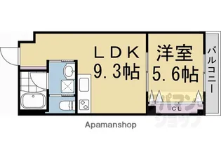 ソフィア墨染駅前【2階】の間取り