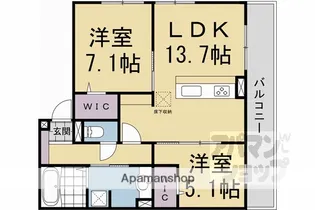 GRAMM桃山筑前【3階】の間取り