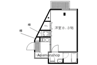 サイト祇園八坂【503号室】の間取り