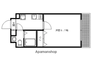 サイト祇園八坂【207号室】の間取り
