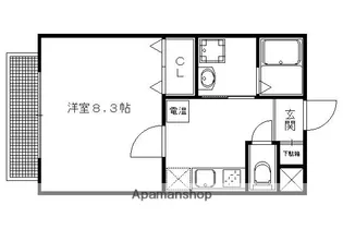 プラシード白川今小路【2階】の間取り