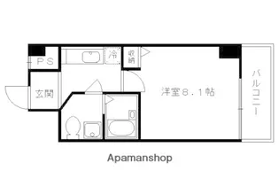 カーサ大和大路【301号室】の間取り