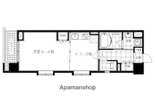 ベラジオ五条堀川【11階】の間取り