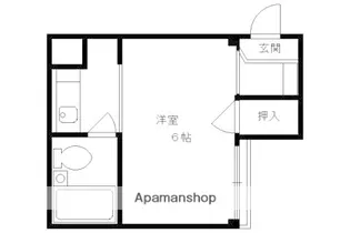 猪熊ハイツ【302号室】の間取り