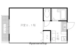 スプラウト【101号室】の間取り