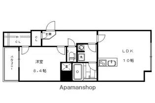 I−ARTS七条大宮【602号室】の間取り