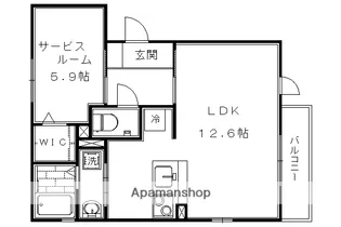 メゾン・ド・アンジュ【2階】の間取り
