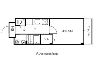 プラシード鳥羽Ⅰ・Ⅱ【1階】の間取り