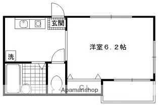 マーブル【102号室】の間取り