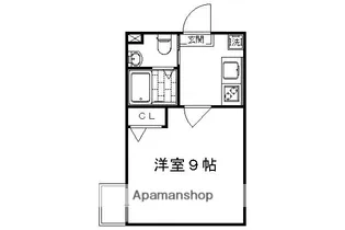 1Kの間取り画像