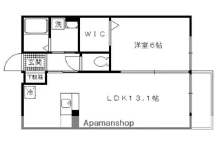 ル アンブル【1階】の間取り
