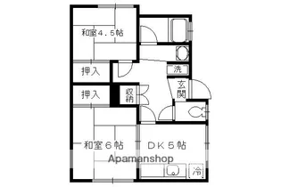 コートハイツ笹田【105号室】の間取り