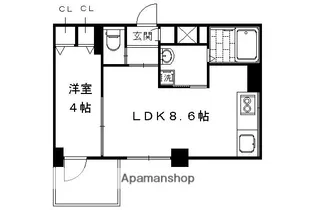 プリオーレ京都駅前【9階】の間取り