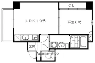 プロシード西大路【3階】の間取り