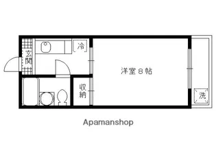 フレンズ墨染【3階】の間取り