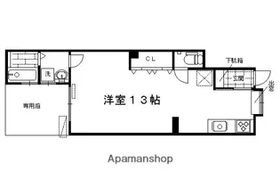 メゾンクリップA【101号室】の間取り
