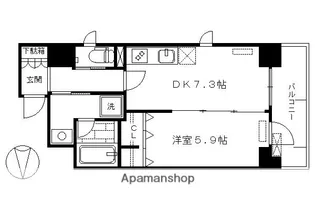 ベラジオ五条堀川III【3階】の間取り