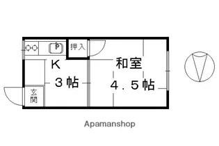 田和良荘【3号室】の間取り