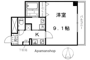 ラポルテ古都音【1階】の間取り