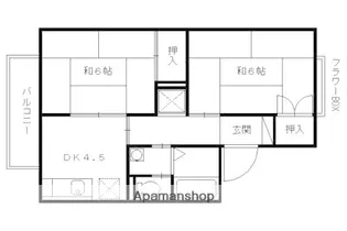 シャルム豊【2階】の間取り