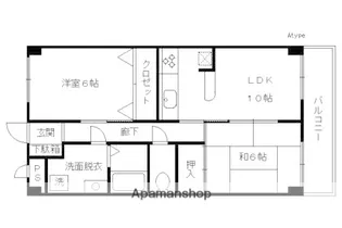 第7長栄マンション【1階】の間取り