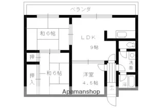 オパス四条【4階】の間取り