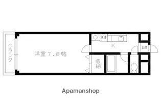 ジェルメ行伊【201号室】の間取り