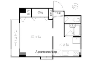 ドマーレ府庁前【202号室】の間取り