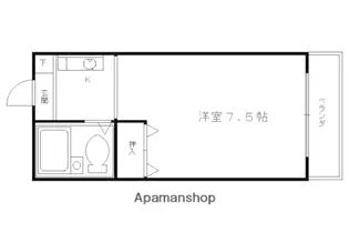 ドミ大田【515号室】の間取り