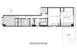 2SLDKの間取り画像