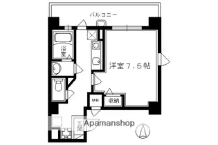 アルティスタ祇園【103号室】の間取り