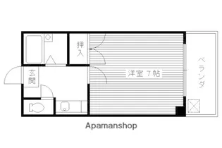 1Kの間取り画像