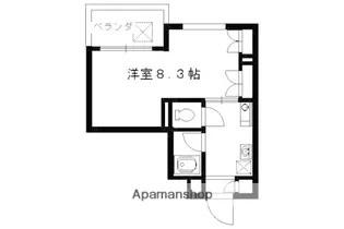 烏丸五条 悠【2階】の間取り