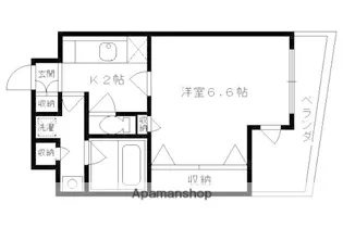 グラマシー京都【5階】の間取り