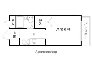 ぼなーる東野【306号室】の間取り