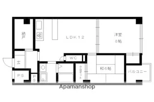 エスポワール桃栄【102号室】の間取り