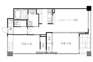 パレ朱雀門【210号室】の間取り