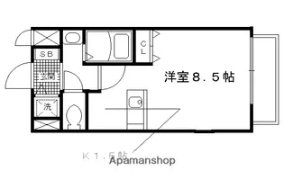 プレサンス京都烏丸NEXT【3階】の間取り
