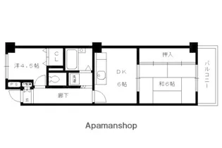 トーカン淀本町マンション【202号室】の間取り