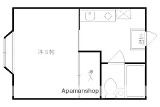 ベルジュムール【202号室】の間取り