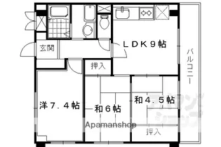 レジデンスオークラ【B601号室】の間取り