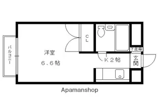 カツラフラット【310号室】の間取り