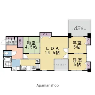 TWINKLECOURT桂EAST【203号室】の間取り
