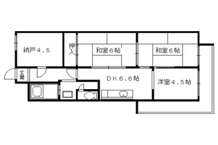 丸萬ビル【3-C号室】の間取り