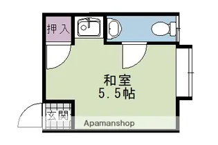 レジデンス西小路【201号室】の間取り