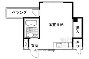 岩倉中大鷺町マンション【304号室】の間取り