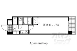 サンシティ烏丸高辻【410号室】の間取り