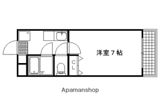 ビヤンフレックス【102号室】の間取り