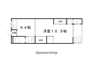 マンション千丈【4階】の間取り